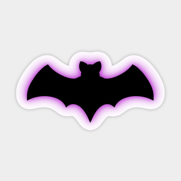 Purple Bat Sticker by mtucker9334